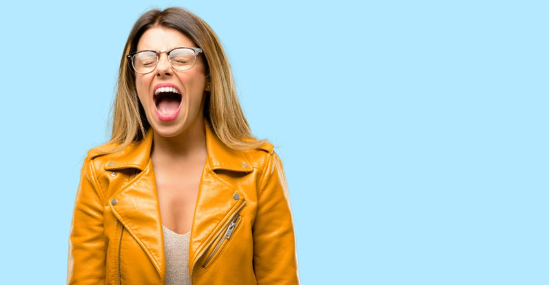 Woman learning how to express annoyance in French