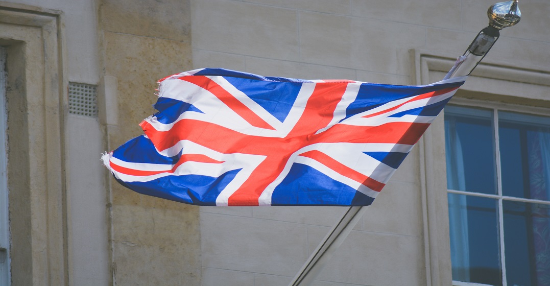 Drapeau anglais - accent britannique