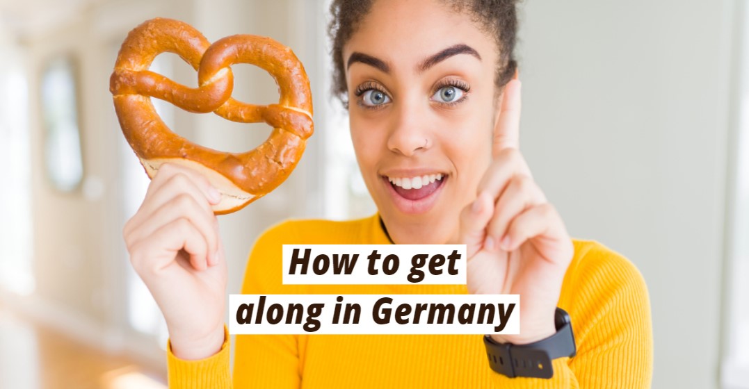 Woman learning no-gos in Germany