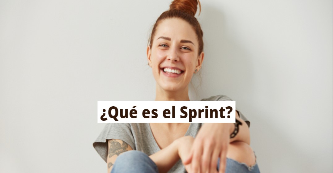 Una mujer sonriente terminó el sprint de lingoda
