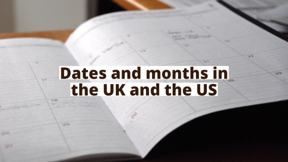 An open book with the caption how to say dates in english