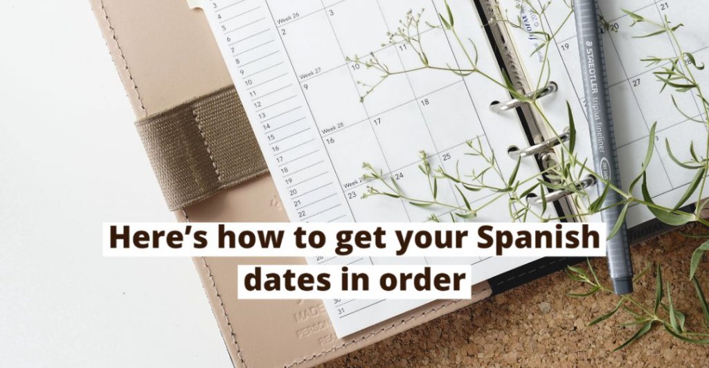 How to say months and dates in Spanish Lingoda