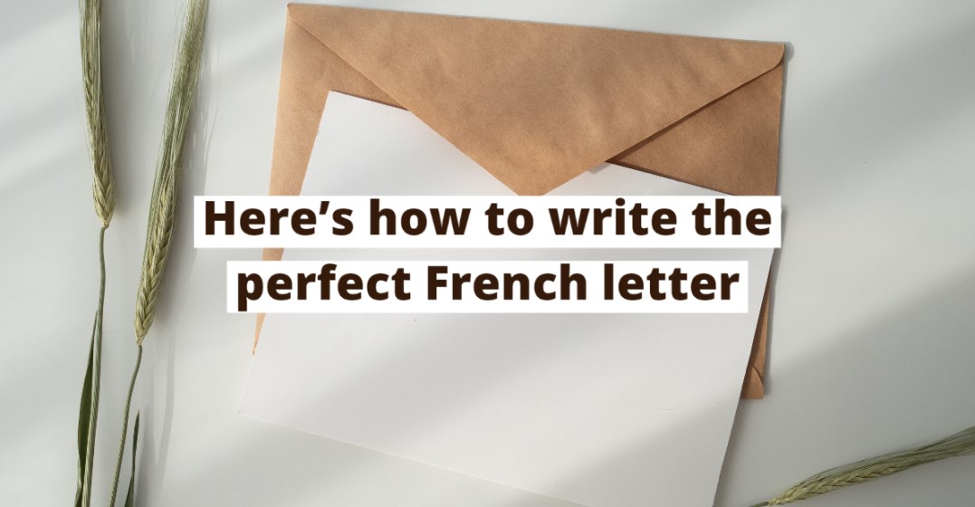Letter and envelope with a banner saying