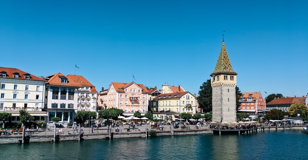 Lake Constance and the city skyline showing what to o in the region