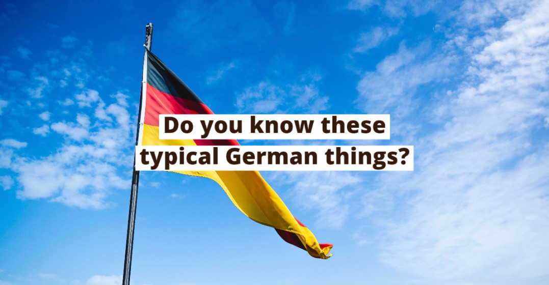German flag with a banner 