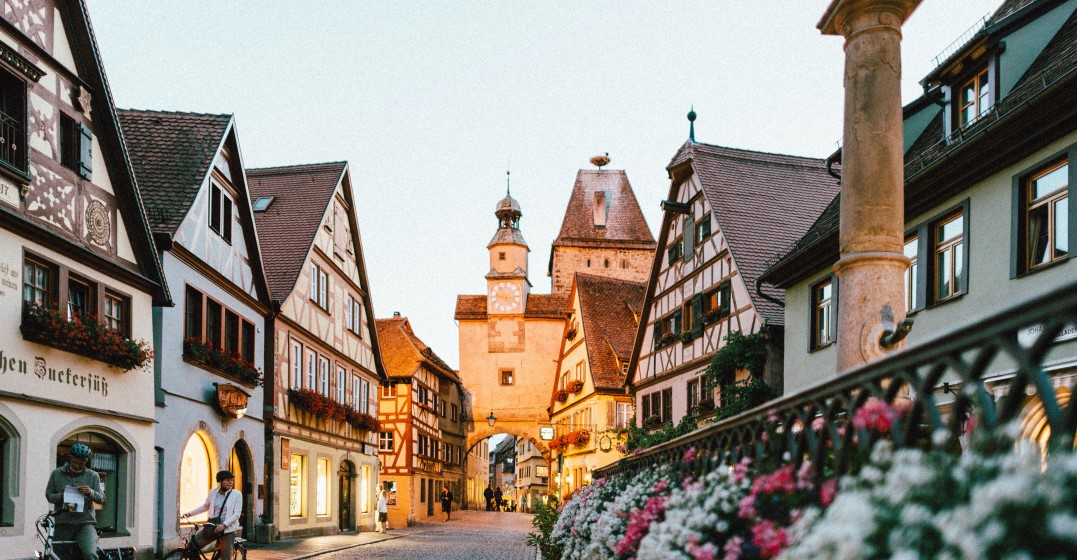 German timbered houses representing the average cost of living in Germany