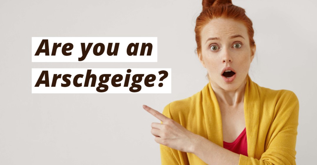 An outrages womand that just heard funny German insults
