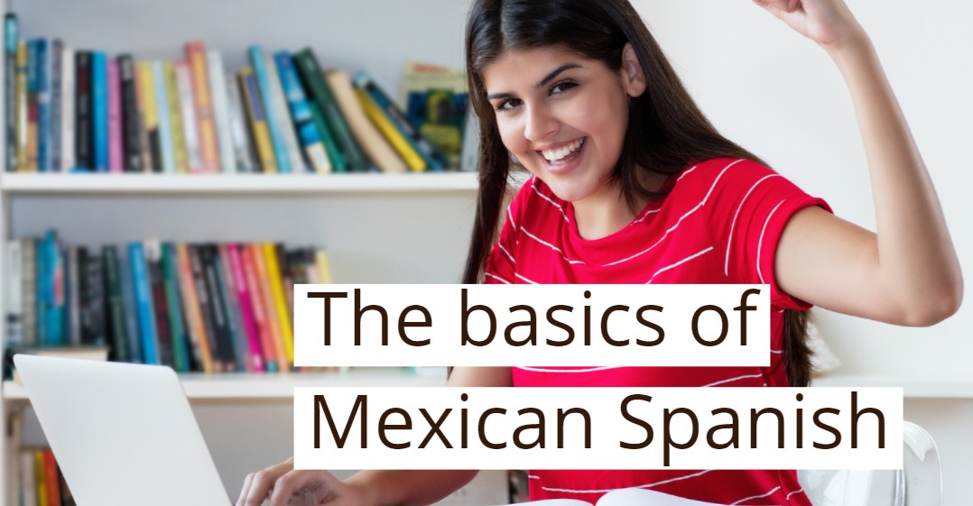 Smiling woman practicing to sound like a Mexican