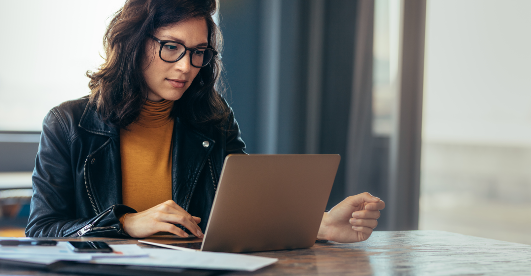 woman googling How to do your taxes as a freelancer in Germany