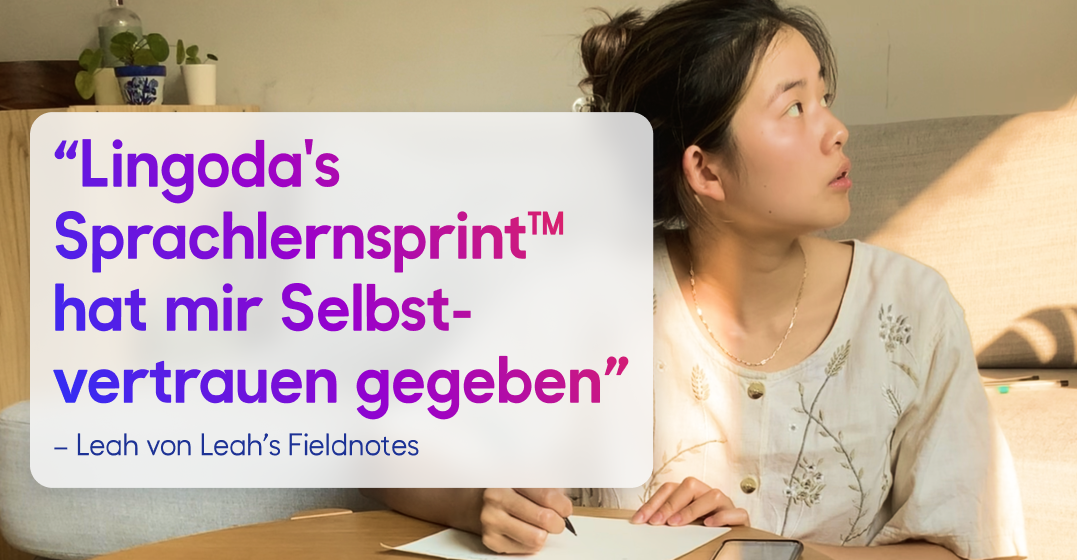 Foto von Leah und ihrem Zitat