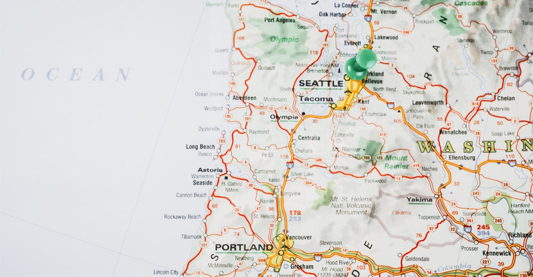 the pacific northwest accent map