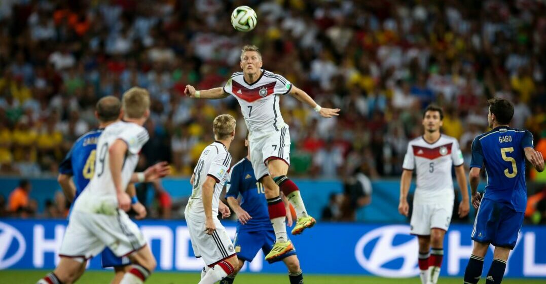 Some of the best German football team players on the field