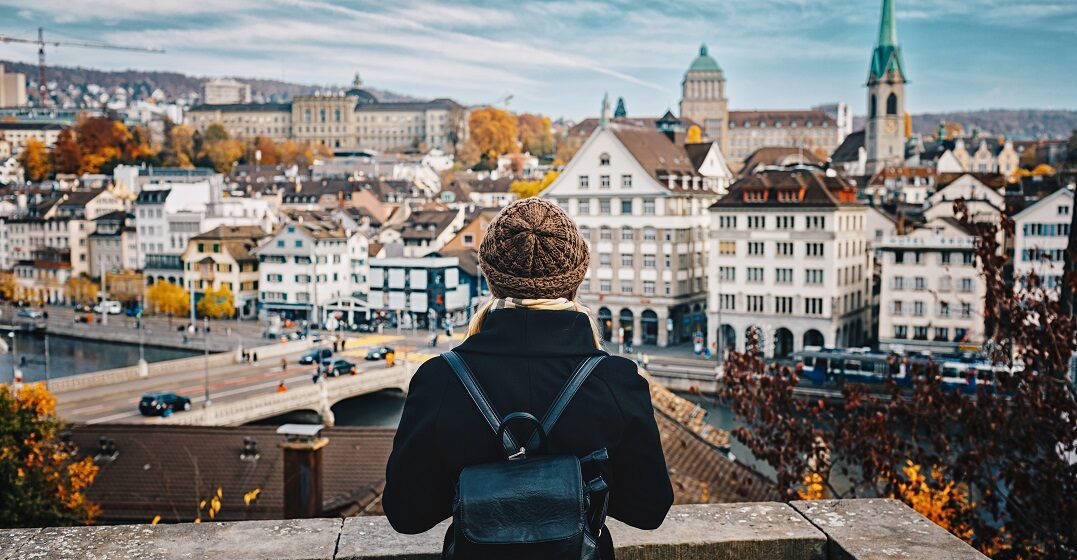 Young woman learning Swiss French in Zurich