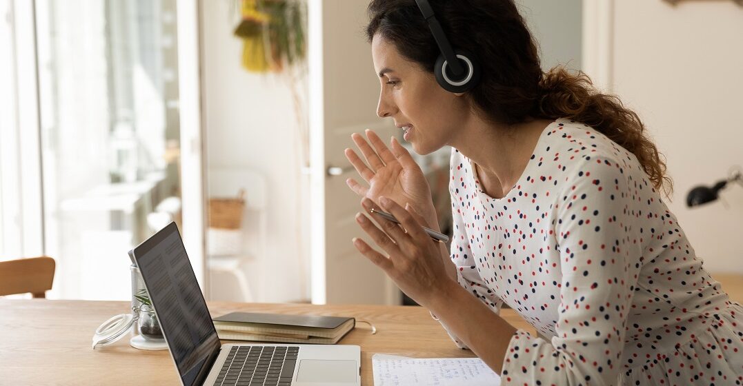 Woman learning how to change her accent