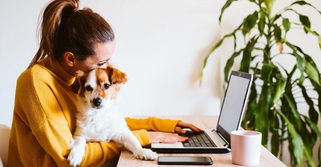 Young woman looking for the best French dog names
