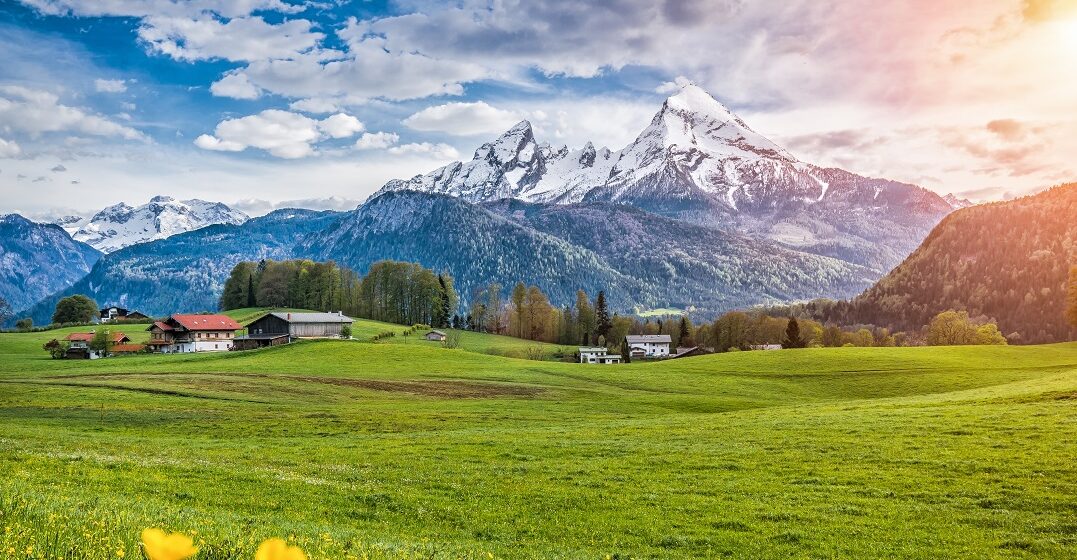 Swiss alp landscape as part of lots of Swiss TV shows and movie scenes