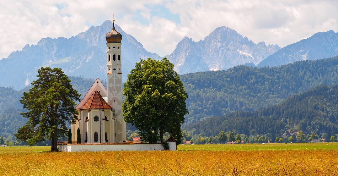 A church in Bavaria, Germany where people need to pay the church tax