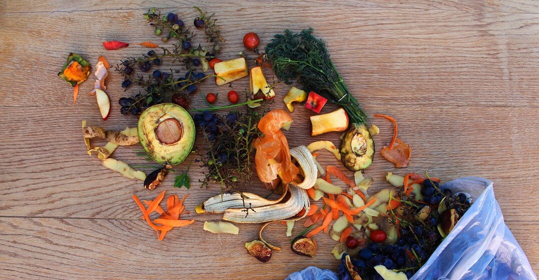 food waste in germany on a table