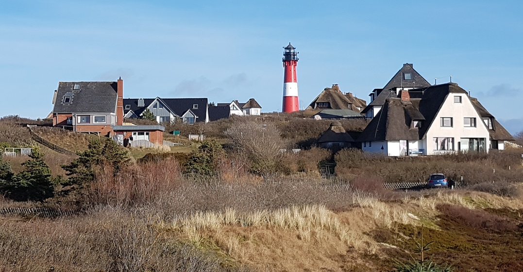 Frisian houses in Schleswig representing the Frisian language