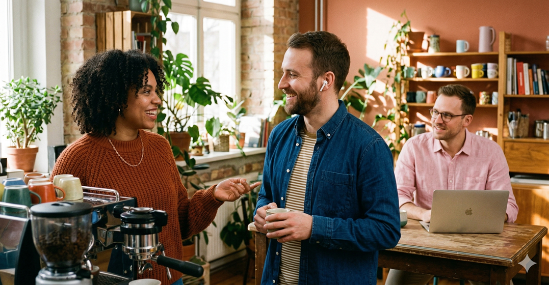 Two colleauges in the German workplace